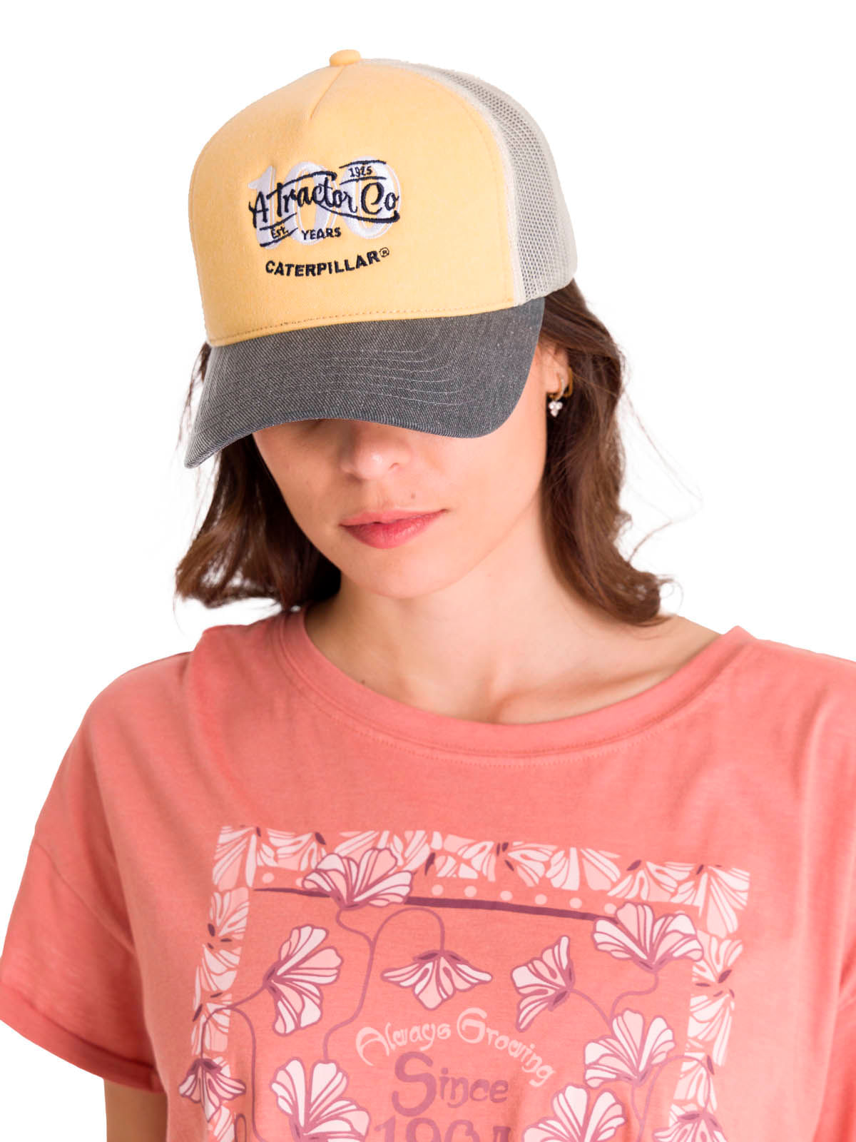 Jockey Con Broche Casual Mujer 100 Year Trucker Hat Vainilla Cat