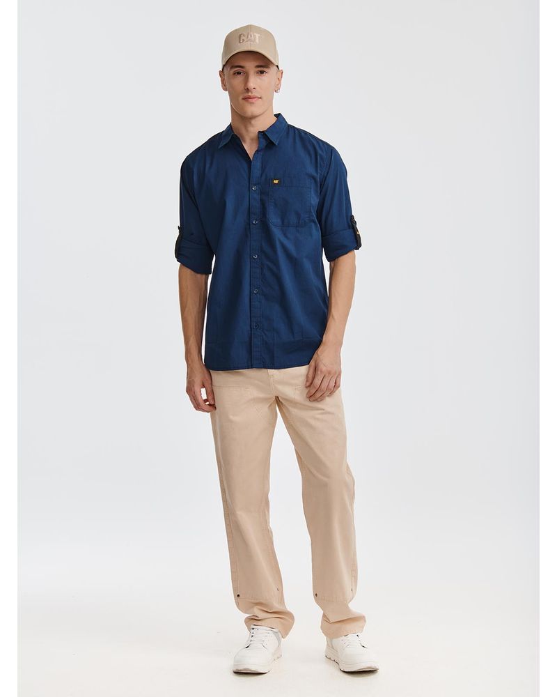 Camisa-Manga-LargaCasual-Hombre-Fundation-Rojo-Azul-CAT