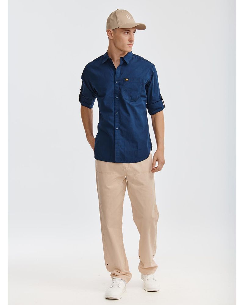 Camisa-Manga-LargaCasual-Hombre-Fundation-Rojo-Azul-CAT