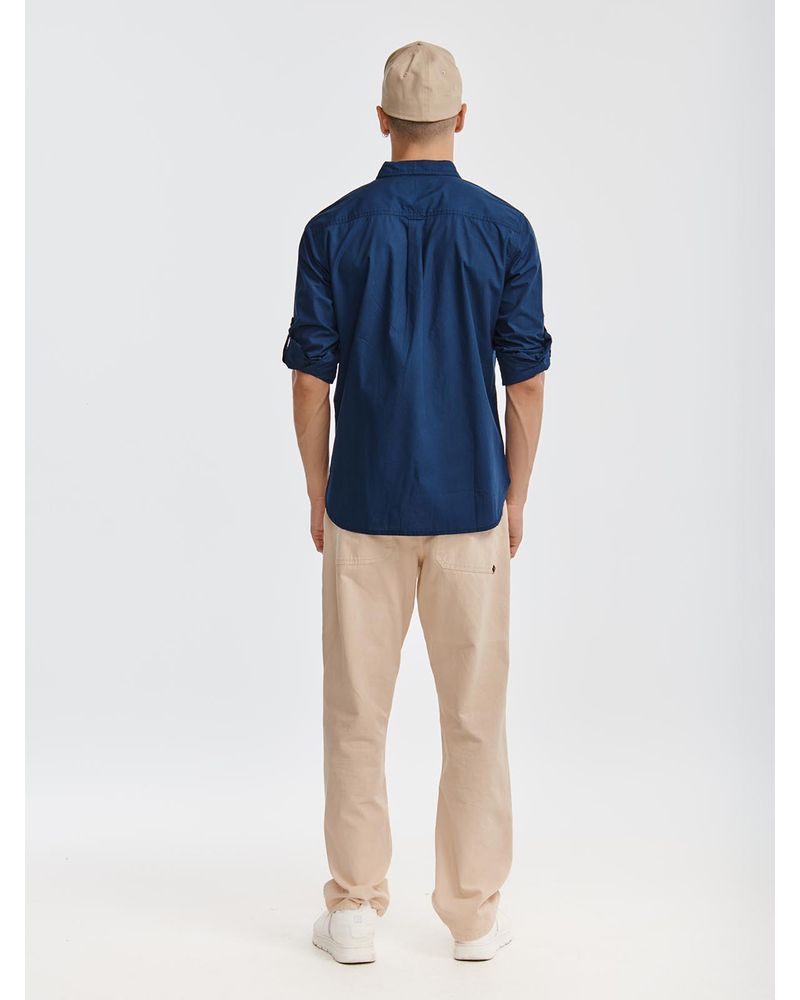 Camisa-Manga-LargaCasual-Hombre-Fundation-Rojo-Azul-CAT