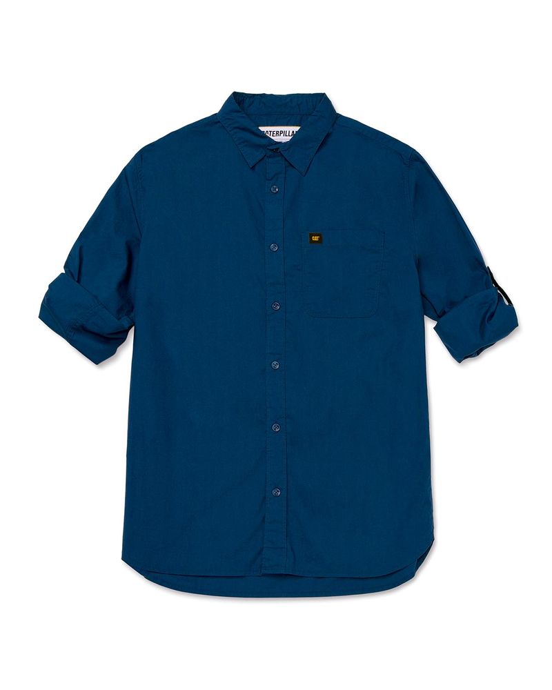 Camisa-Manga-LargaCasual-Hombre-Fundation-Rojo-Azul-CAT