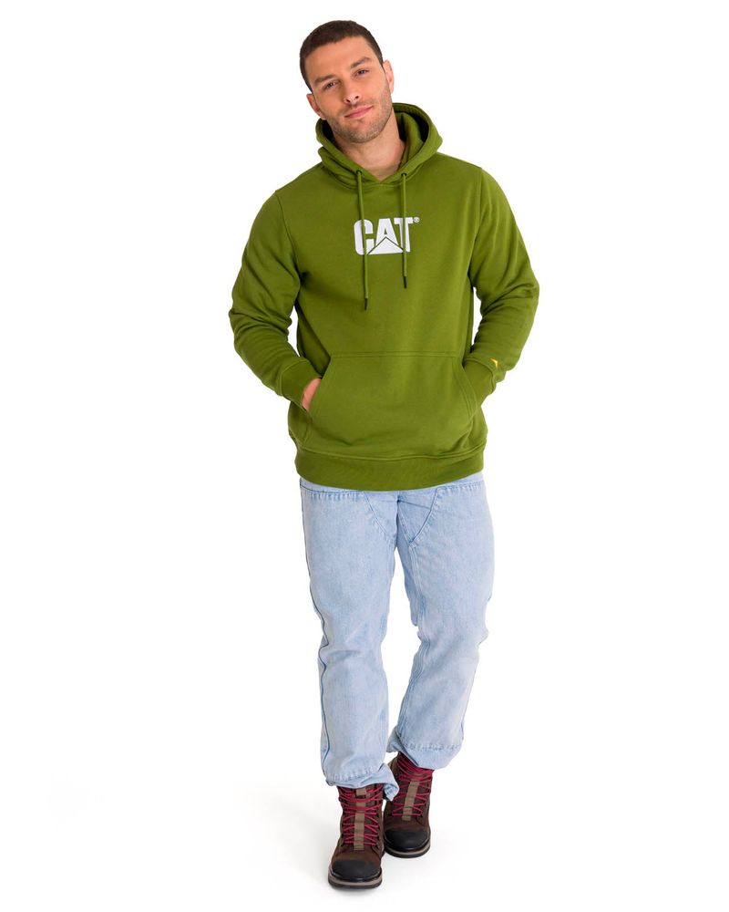 Poleron-Con-Gorro-Hombre-Logo-CAT-Verde-Cat