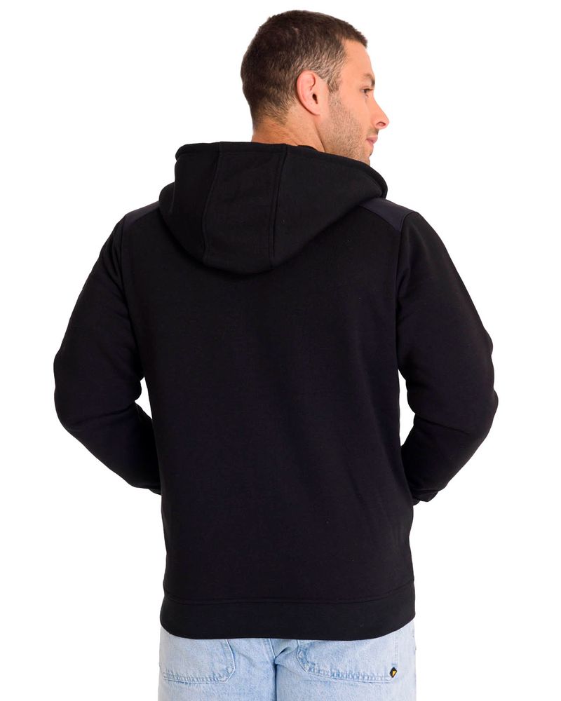 Poleron-con-gorro-Hombre-Essential-Banner-Negro-Cat