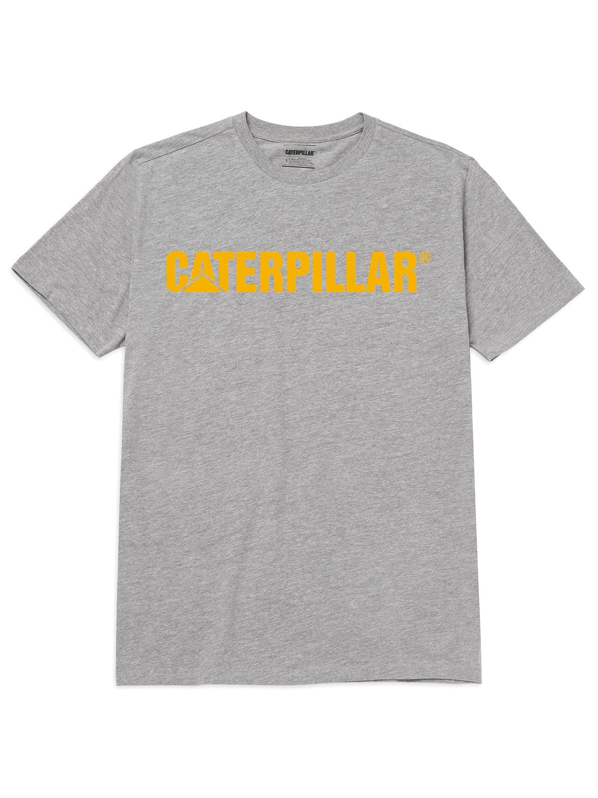 Polera Manga Corta Hombre Logo Caterpillar Amarillo Cat