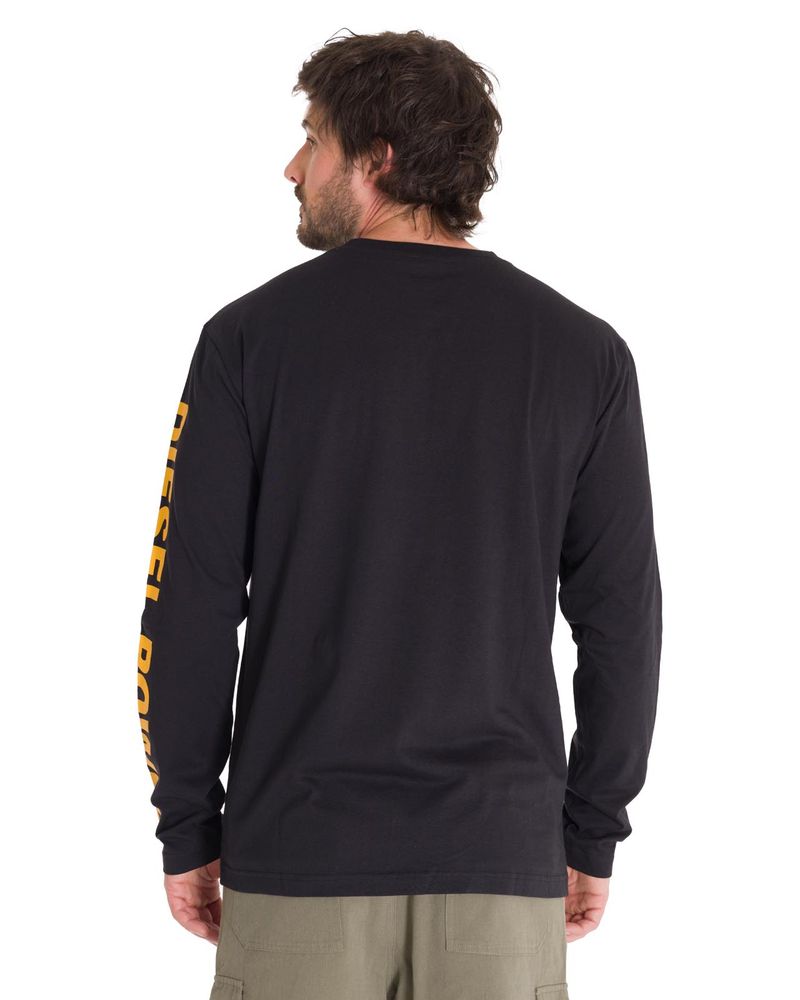Polera-Manga-Larga-Hombre-Logo-CAT-Negro-Cat
