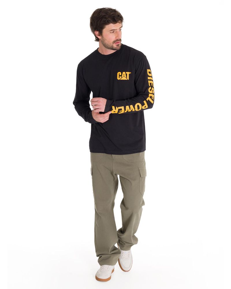 Polera-Manga-Larga-Hombre-Logo-CAT-Negro-Cat