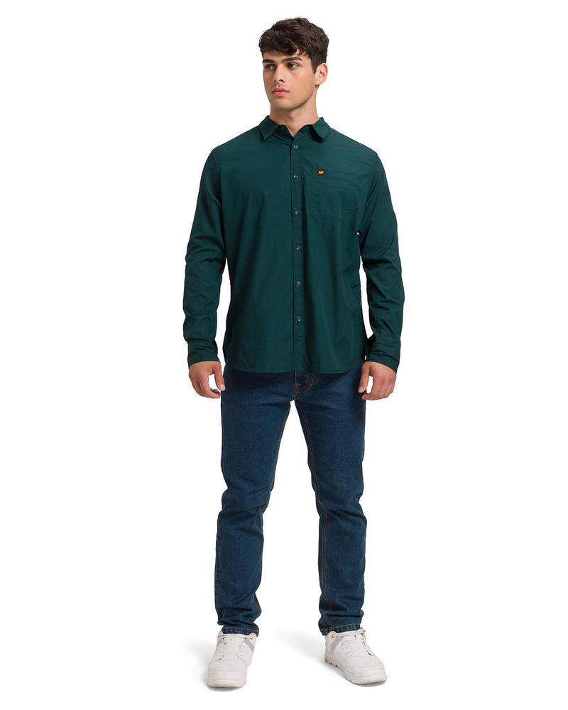 Camisa-Manga-LargaCasual-Hombre-Fundation-Rojo-Azul-CAT