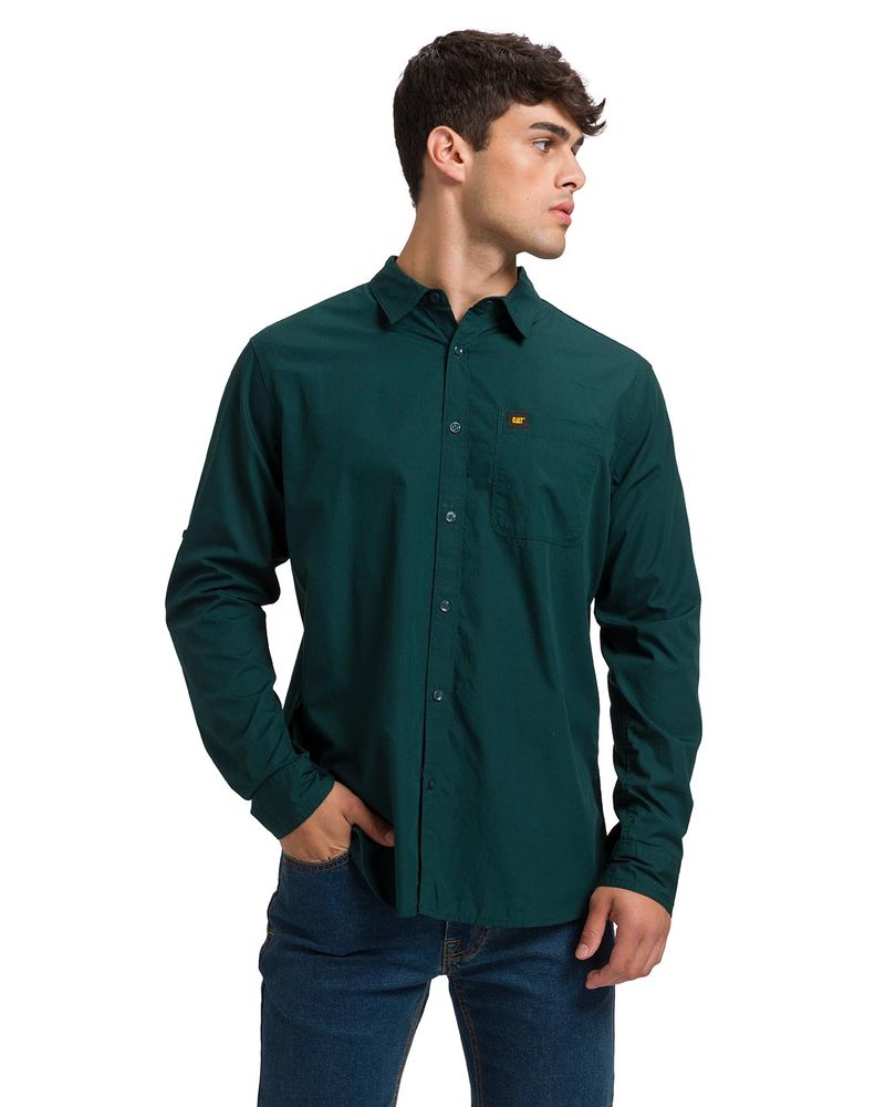Camisa-Manga-LargaCasual-Hombre-Fundation-Rojo-Azul-CAT