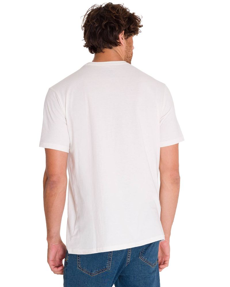 Polera-Manga-Corta-Hombre-Logo-Caterpillar-Blanco-Cat