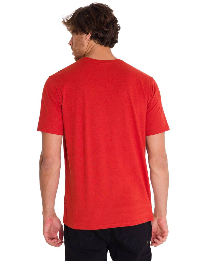 Polera-Manga-Corta-Hombre-Logo-Caterpillar-Rojo-Cat