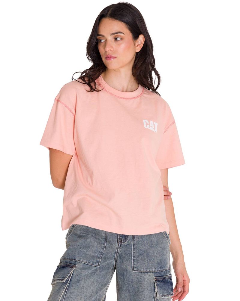 Polera-Manga-Corta-Mujer-Boxy-Rosado-Cat