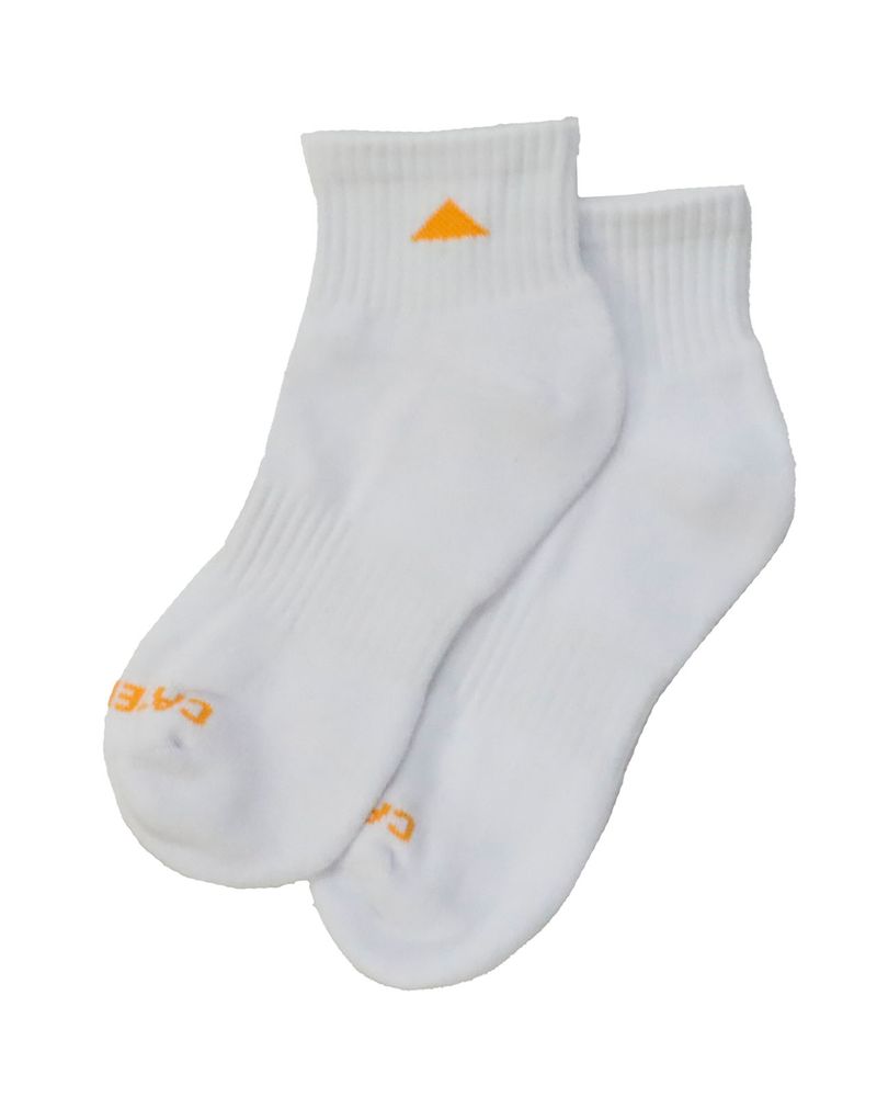 Calcetin-Basico-Tobillo-Unisex-Blanco-Cat
