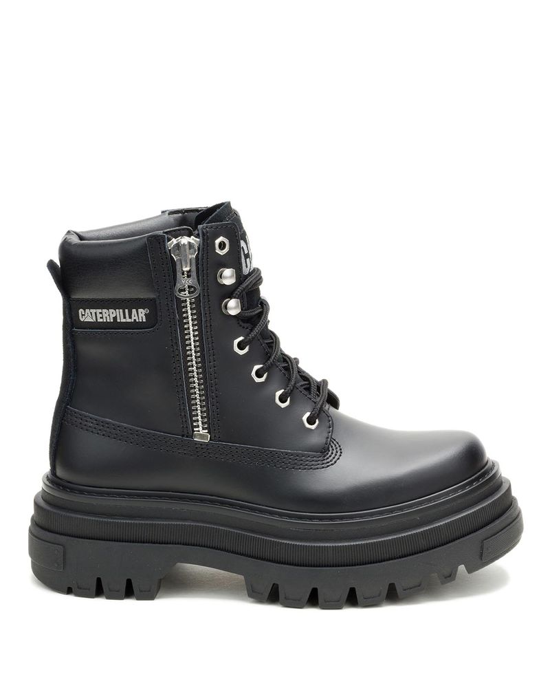 Botin-Casual-Gamuza-Mujer-Bolder-Zip-Negro-Cat