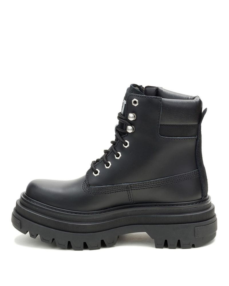 Botin-Casual-Gamuza-Mujer-Bolder-Zip-Negro-Cat