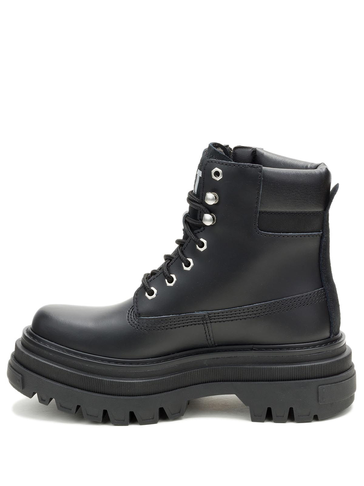 Botín Casual Gamuza Mujer Bolder Zip Negro Cat