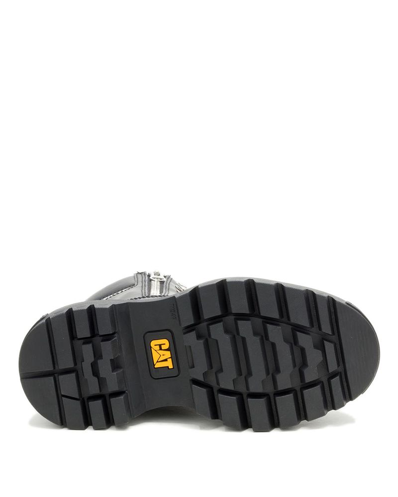 Botin-Casual-Gamuza-Mujer-Bolder-Zip-Negro-Cat