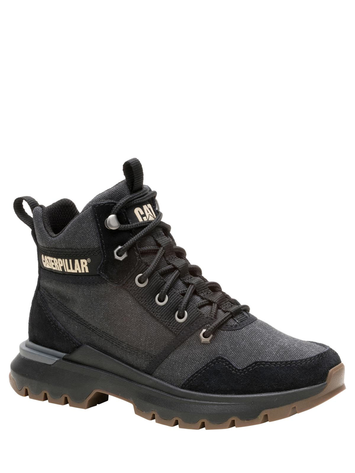 Zapatilla Casual Mujer Colorado Sneaker Canvas Negra Cat