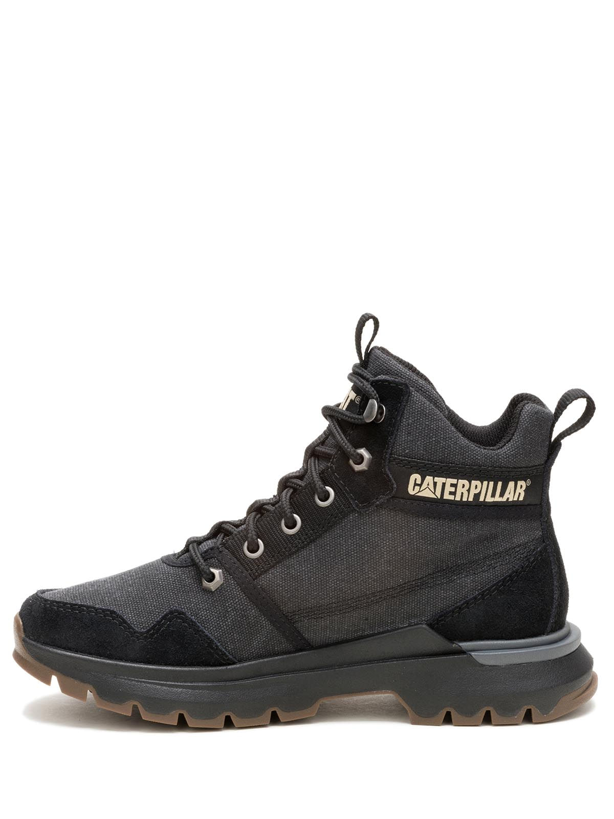 Zapatilla Casual Mujer Colorado Sneaker Canvas Negra Cat
