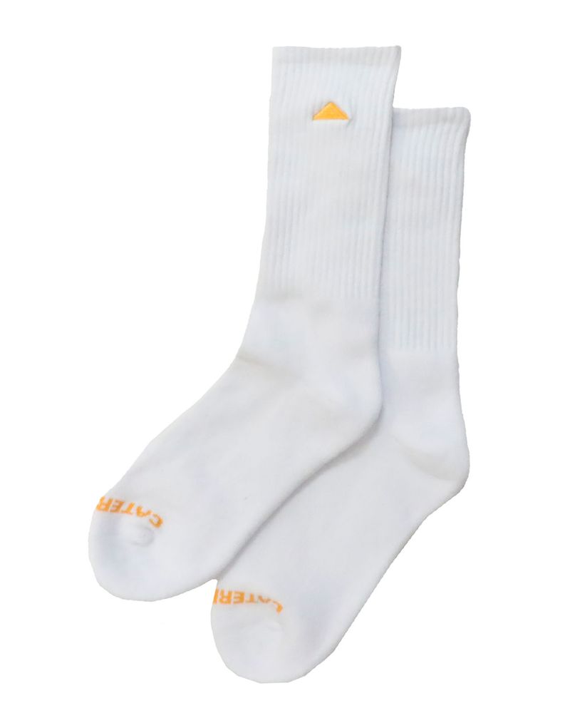 Calcetin-Basico-Largo-Unisex-Blanco-Cat