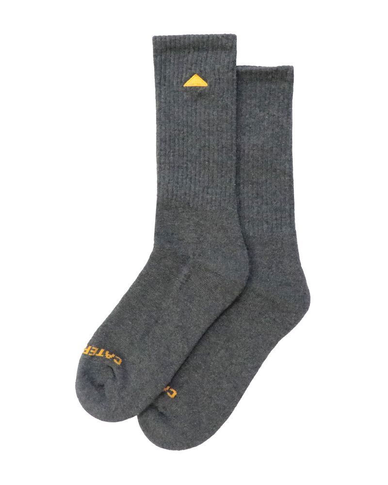Calcetin-Basico-Largo-Unisex-Gris-Cat