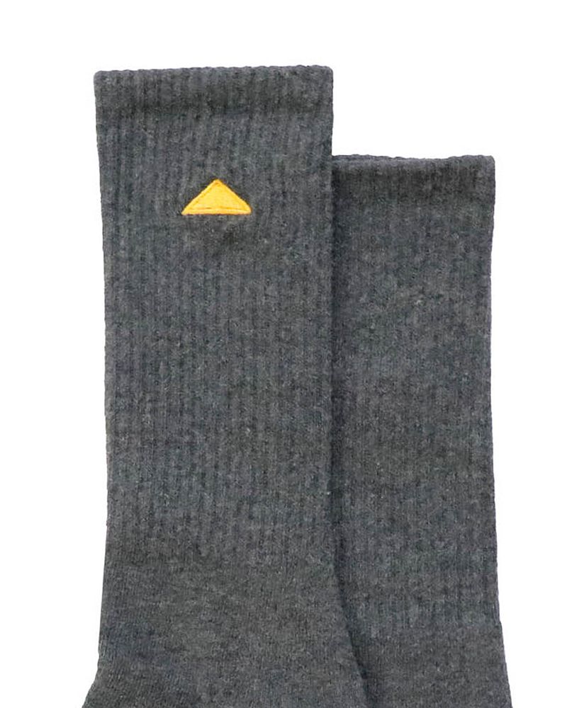 Calcetin-Basico-Largo-Unisex-Gris-Cat