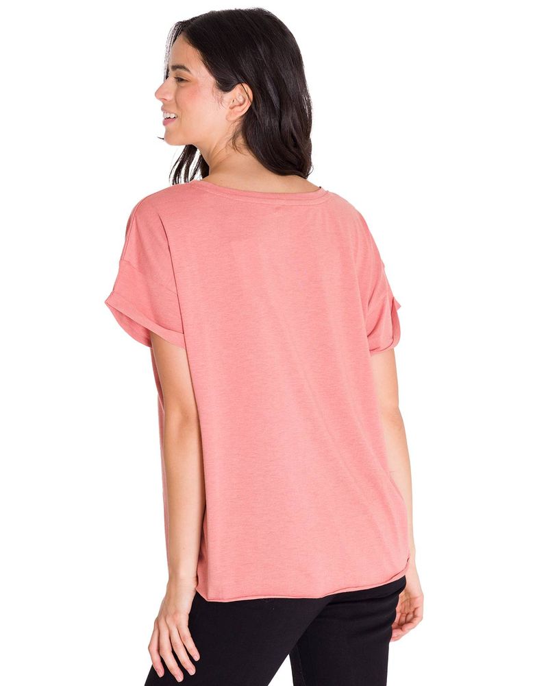 Polera-Manga-Corta-Casual-Mujer-RELAXED-DANNY-GRAPHIC-TEE-Rosada-Cat
