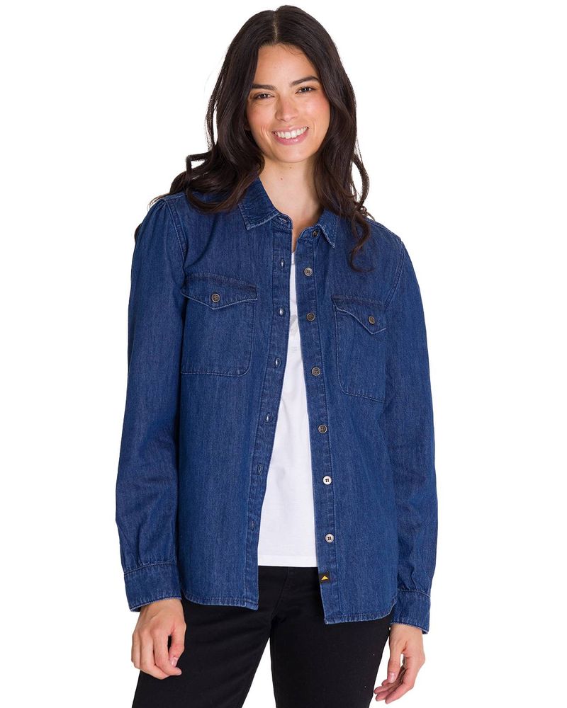 Camisa-Manga-Larga-Casual-Mujer-DENIM-RELAXED-L-S-Azul-Cat
