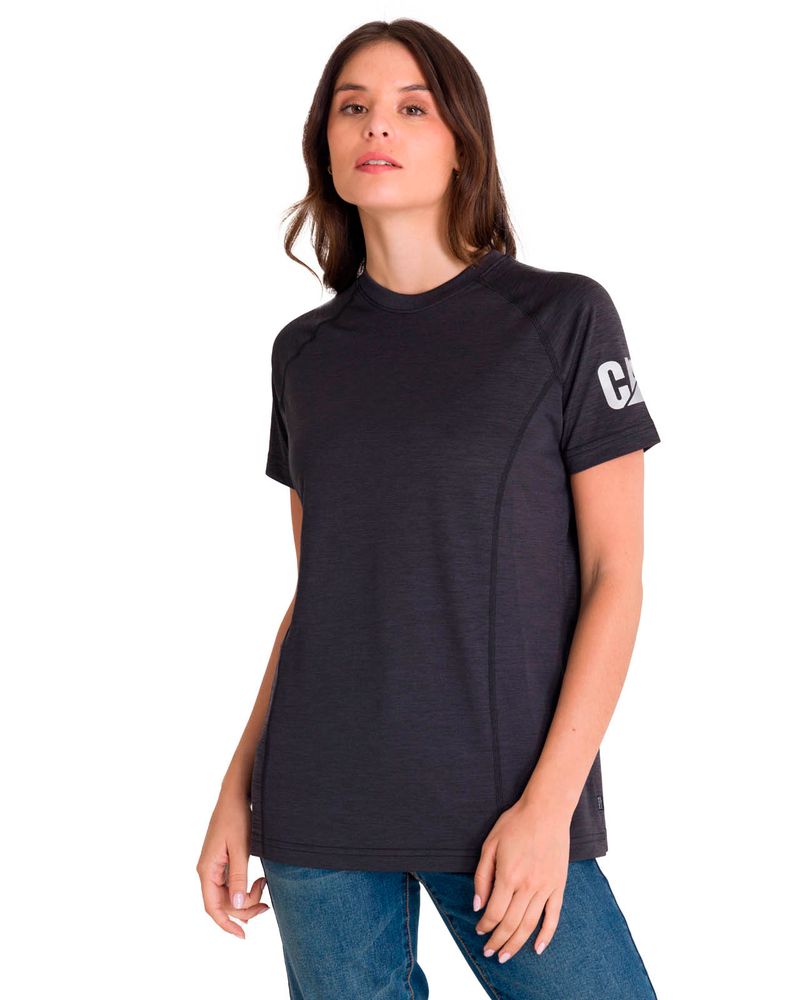 Polera-Manga-Corta-Mujer-LIGHTWEIGHT-COOLING-S-S-CREW-TEE-Negra-Cat