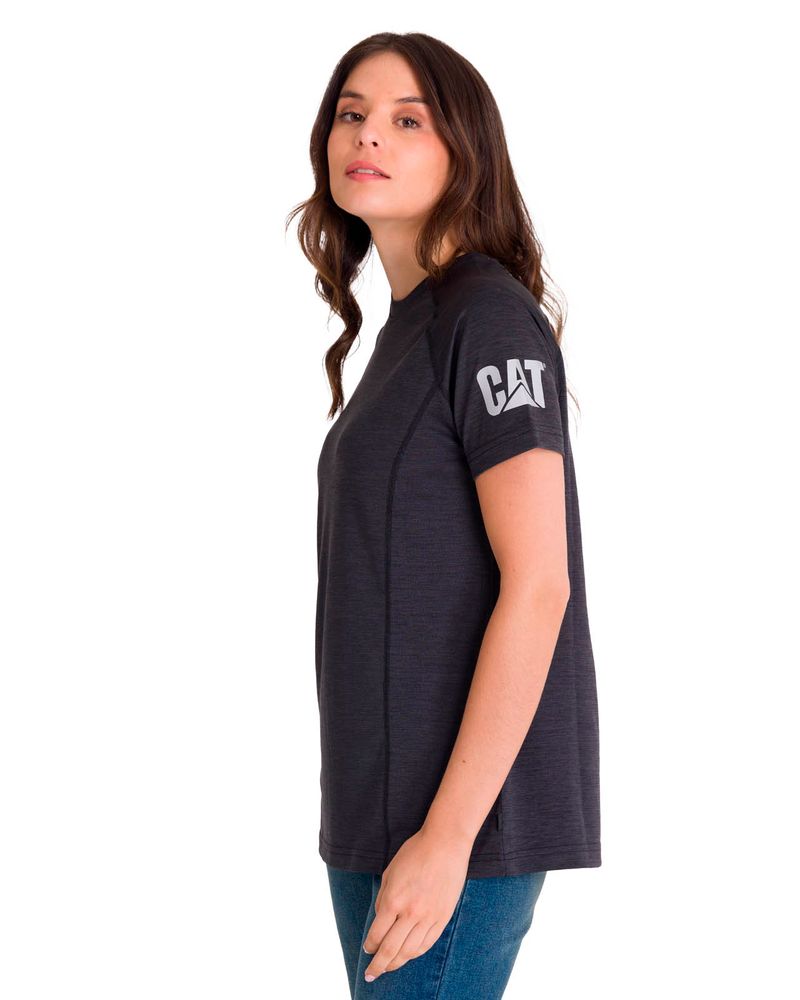 Polera-Manga-Corta-Mujer-LIGHTWEIGHT-COOLING-S-S-CREW-TEE-Negra-Cat