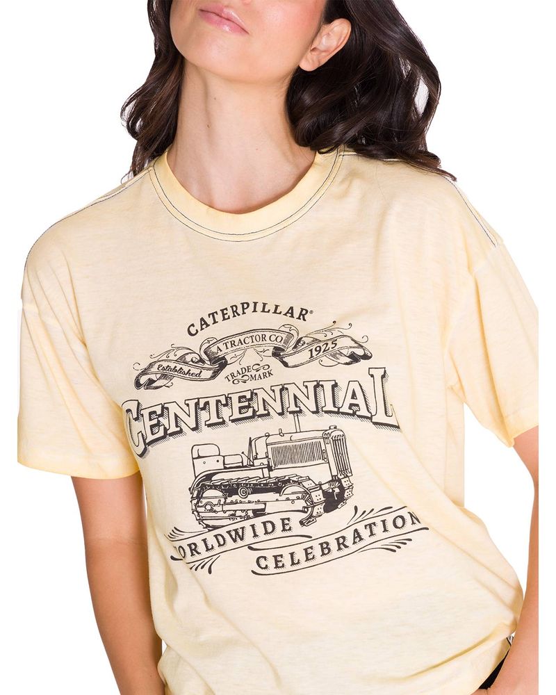 Polera-Manga-Corta-Casual-Mujer-BOXY-CENTENNIAL-GRAPHIC-TEE-Blanca-Cat