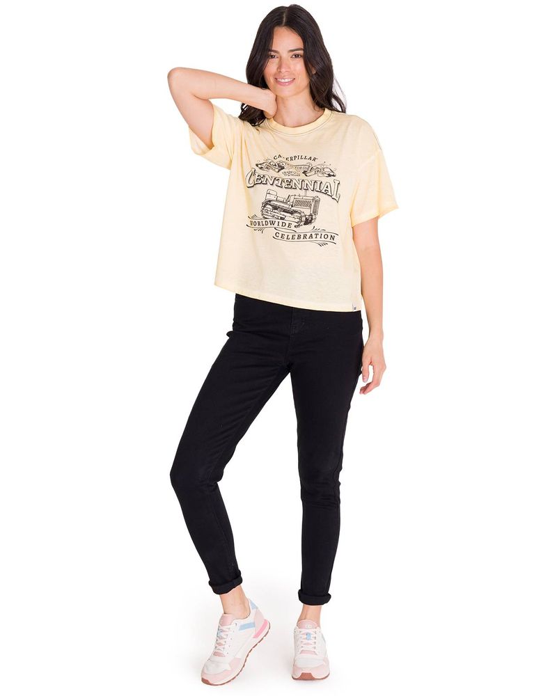 Polera-Manga-Corta-Casual-Mujer-BOXY-CENTENNIAL-GRAPHIC-TEE-Blanca-Cat
