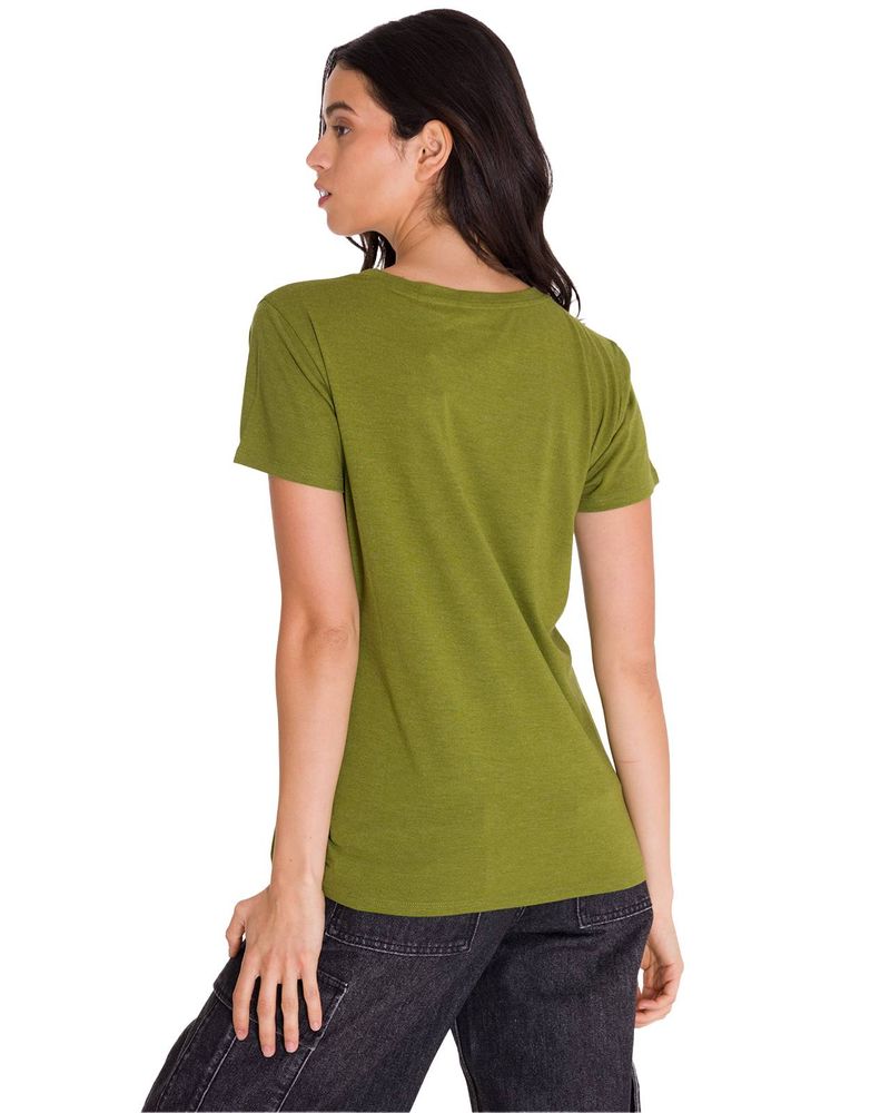 Polera-Manga-Corta-Casual-Mujer-CREW-EVERYDAY-GRAPHIC-TEE-Verde-Cat