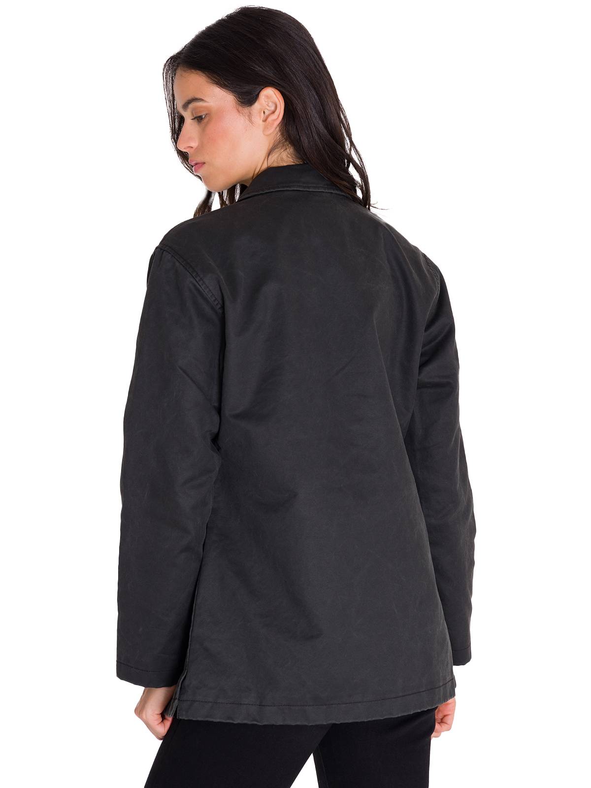 Blazer Manga Larga Mujer WAXED TWI RELAXED CHORE Negro Cat
