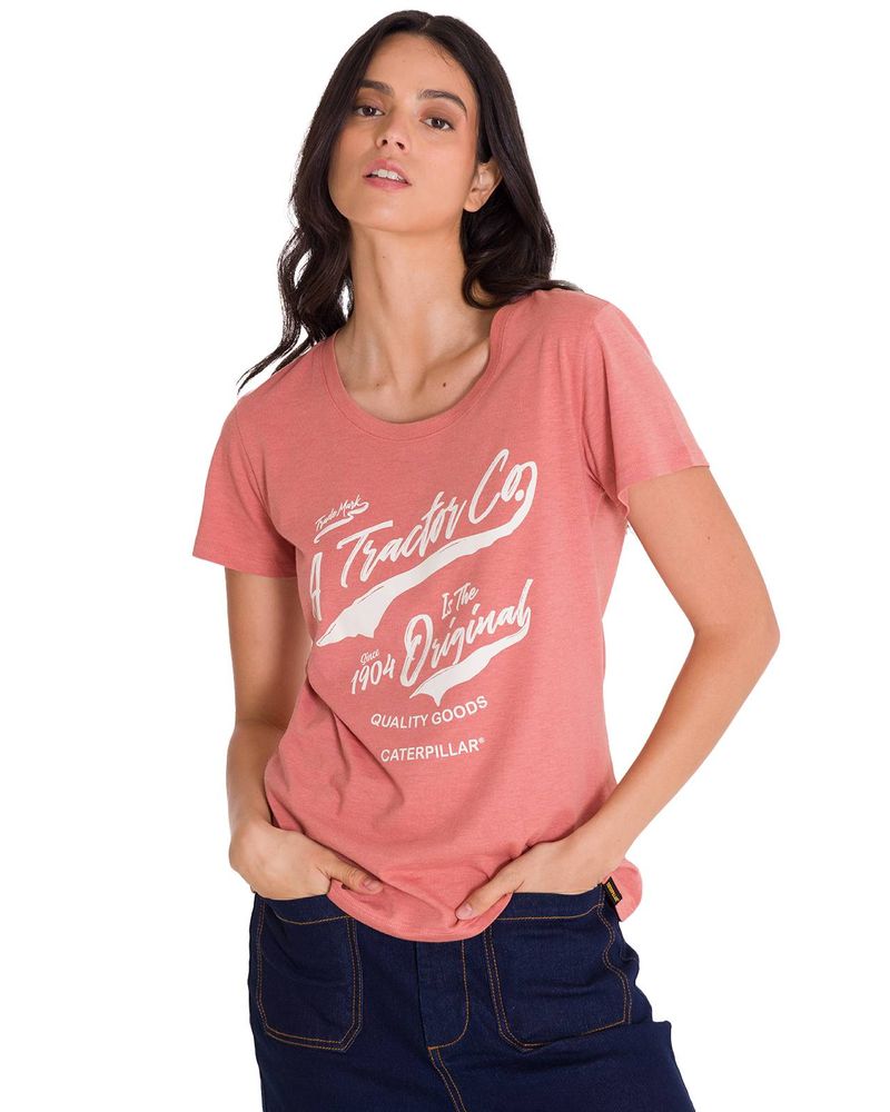 Polera-Manga-Corta-Casual-Mujer-CREW-EVERYDAY-GRAPHIC-TEE-Rosada-Cat