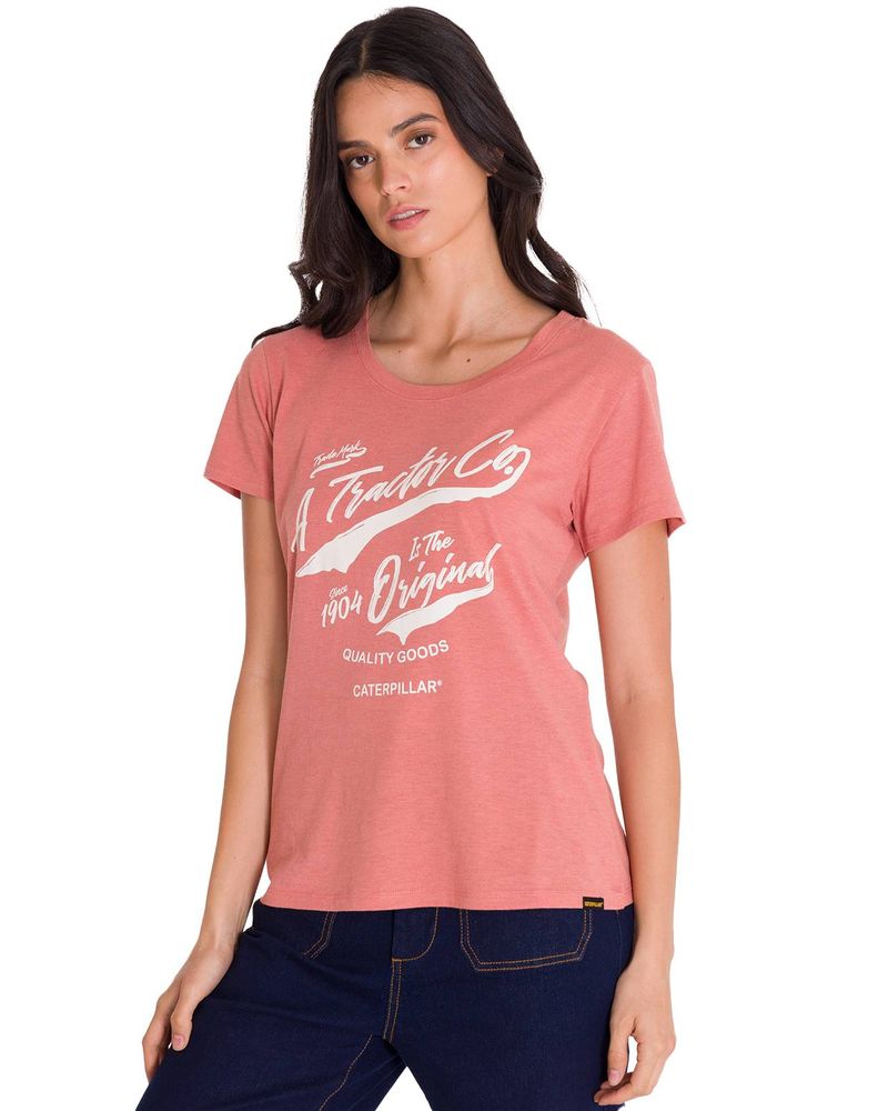Polera-Manga-Corta-Casual-Mujer-CREW-EVERYDAY-GRAPHIC-TEE-Rosada-Cat