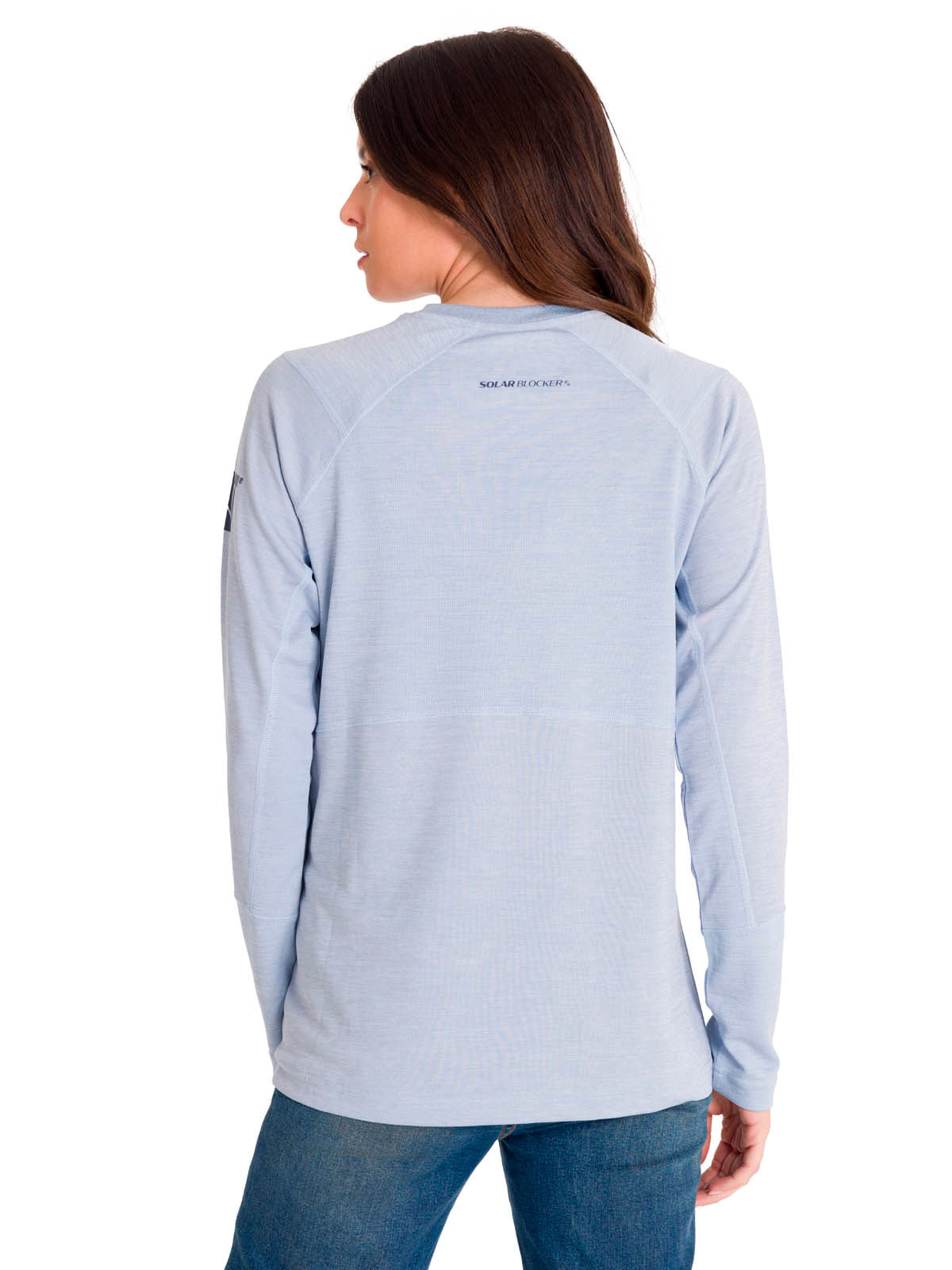 Polera Manga Larga Mujer WOMEN'S LIGHTWEIGHT COOLING L/S CREW Gris Cat