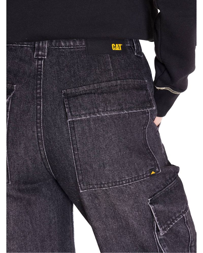 Jeans-Tiro-Alto-Mujer-RIGID-DENIM-EXAGGERATED-CARGO-Gris-Cat