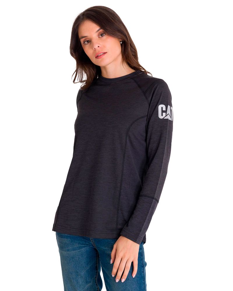 Polera-Manga-Larga-Mujer-WOMEN-S-LIGHTWEIGHT-COOLING-L-S-CREW-Negra-Cat