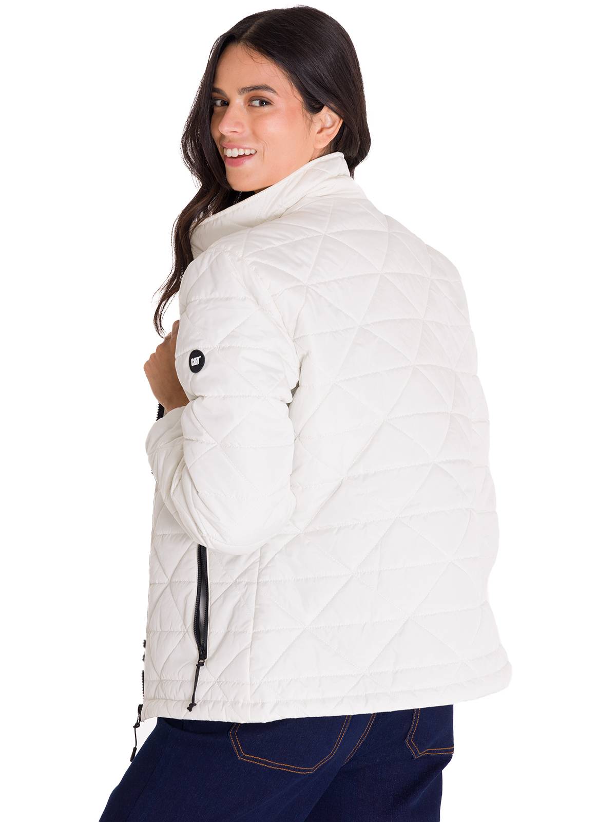 Parka Manga Larga Mujer W Mediumweight Insulated Triangle Quilted Perla Cat