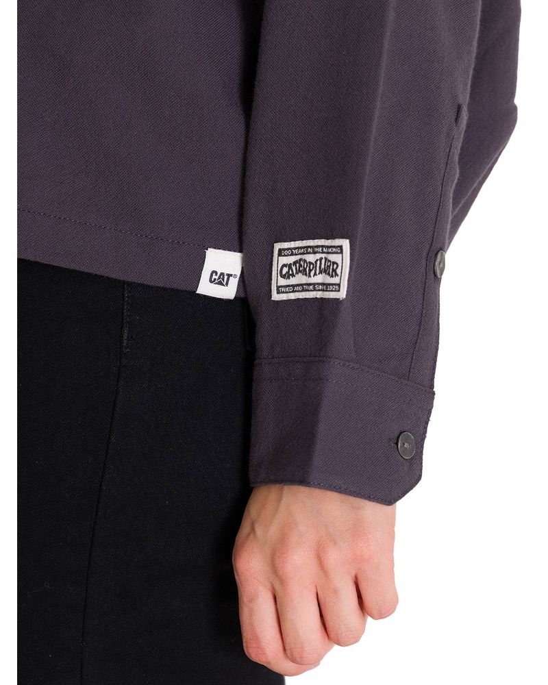 Camisa-Manga-Larga-Mujer-Heritage-Uniform-Boxy-L-S-Gris-Oscuro-Cat