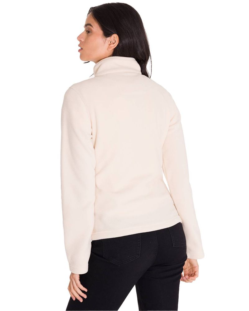 Polar-Manga-Larga-Mujer-Microfleece-Quarter-Zip-Beige-Cat
