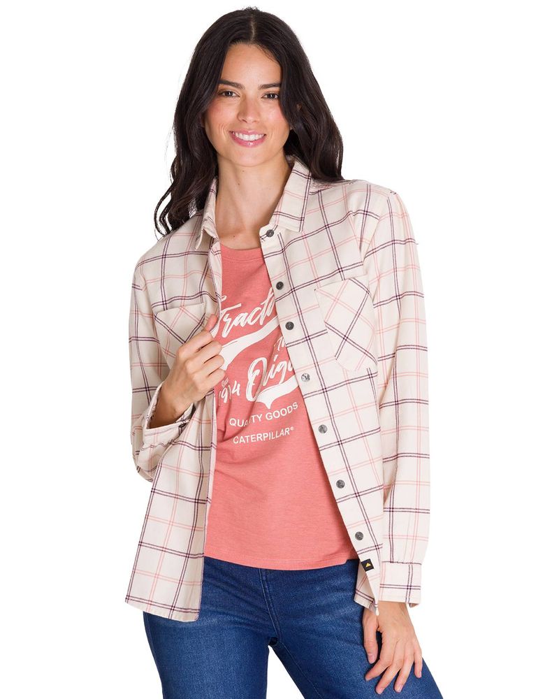 Camisa-Manga-Larga-Mujer-Flannel-Relaxed-L-S-Rosa-Palido-Cat