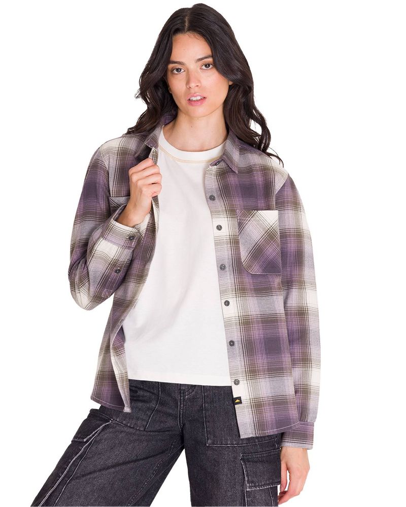Camisa-Manga-Larga-Mujer-Flannel-Relaxed-Lila-L-S-Cat