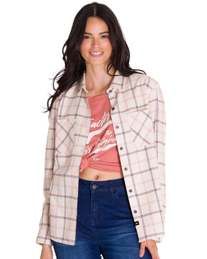 Camisa-Manga-Larga-Mujer-Flannel-Relaxed-L-S-Rosa-Palido-Cat