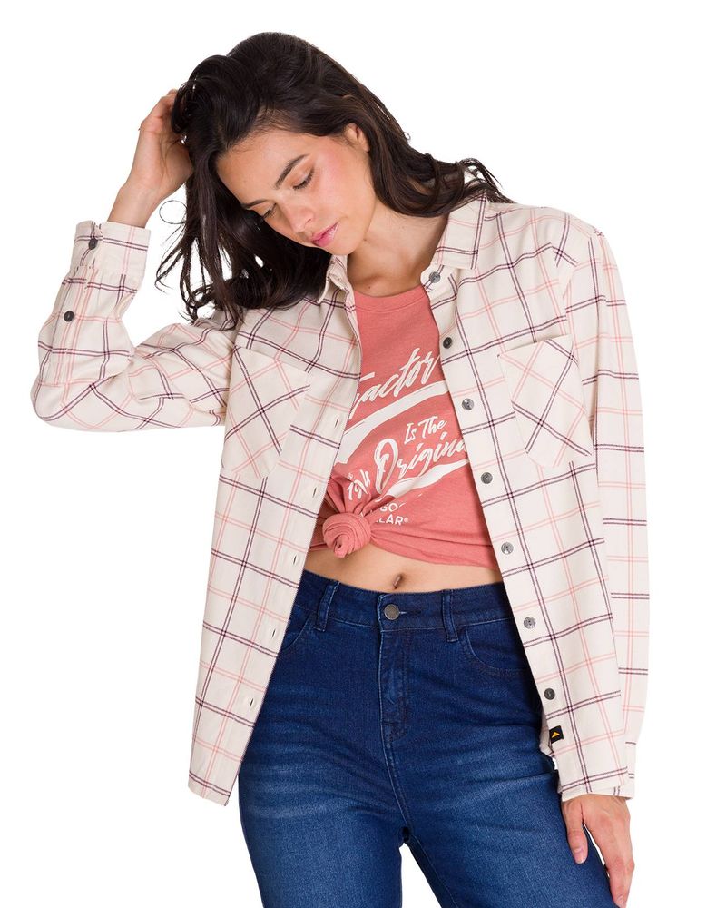 Camisa-Manga-Larga-Mujer-Flannel-Relaxed-L-S-Rosa-Palido-Cat