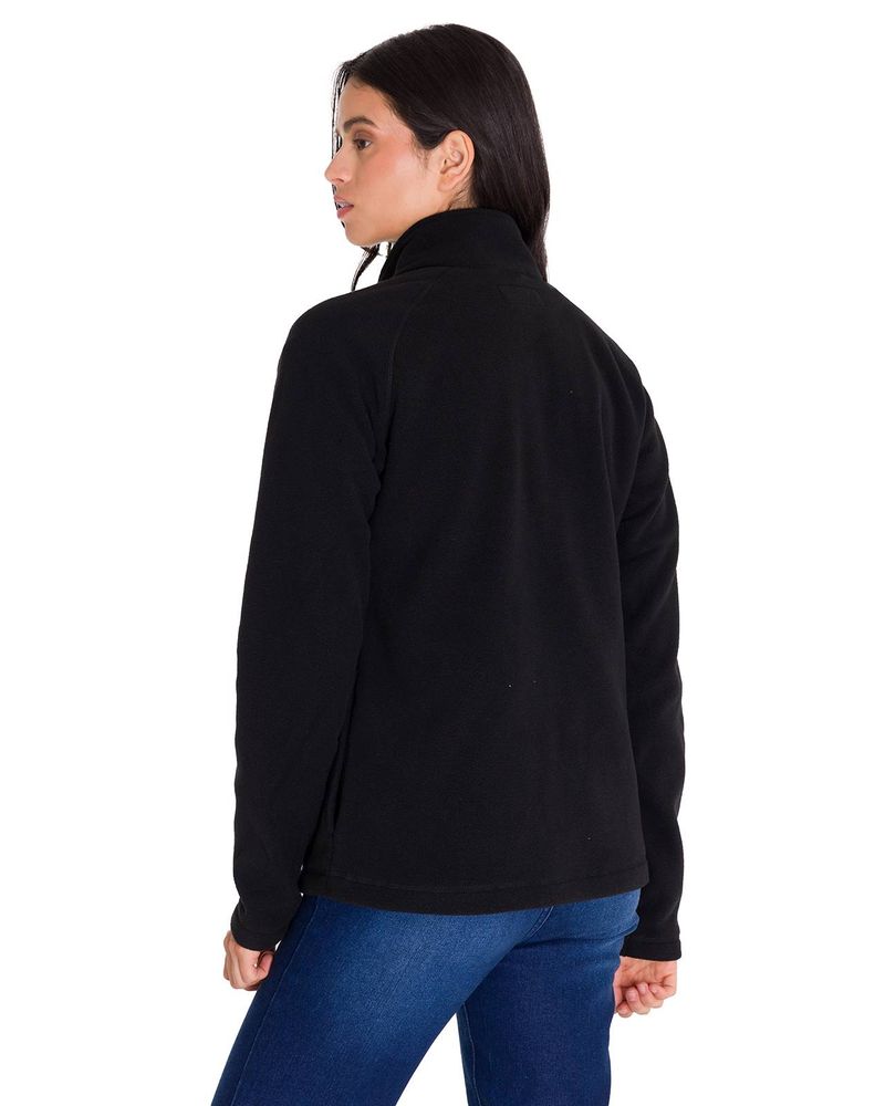 Polar-Manga-Larga-Mujer-W-Fleece-Utility-Full-Zip-Negro-Cat