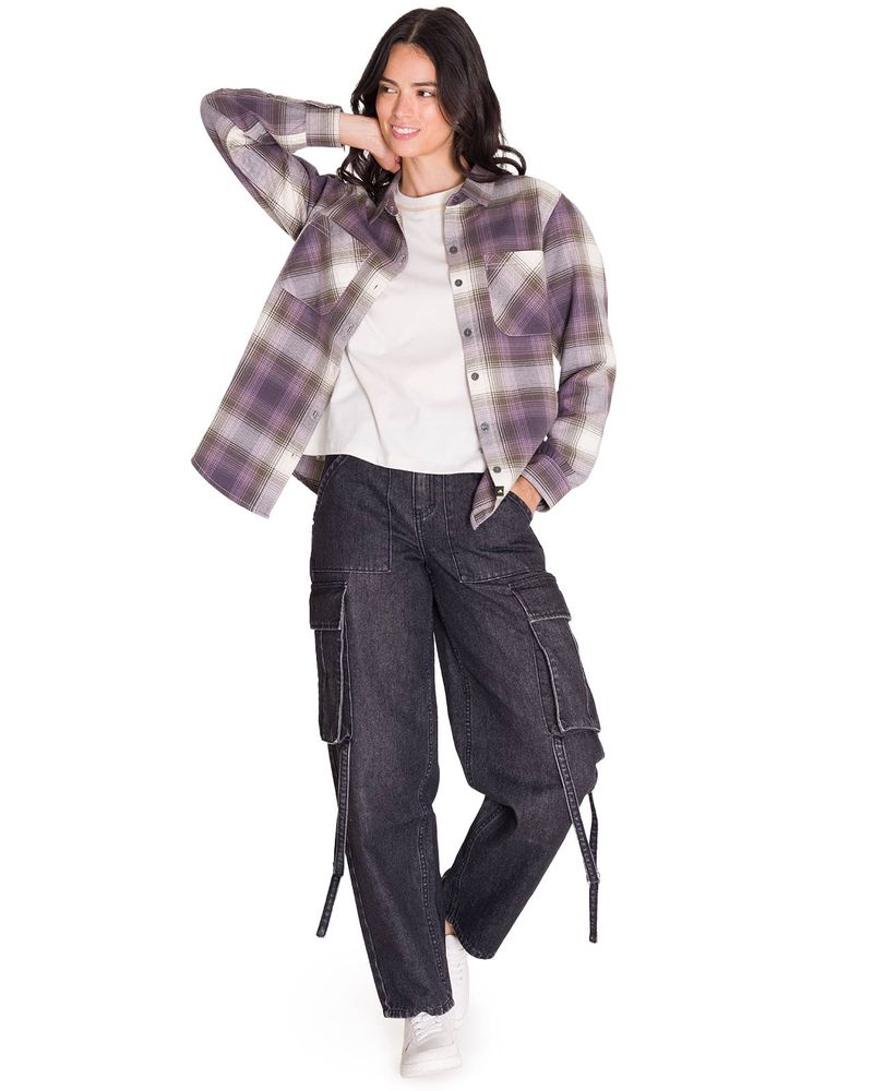 Camisa-Manga-Larga-Mujer-Flannel-Relaxed-Lila-L-S-Cat