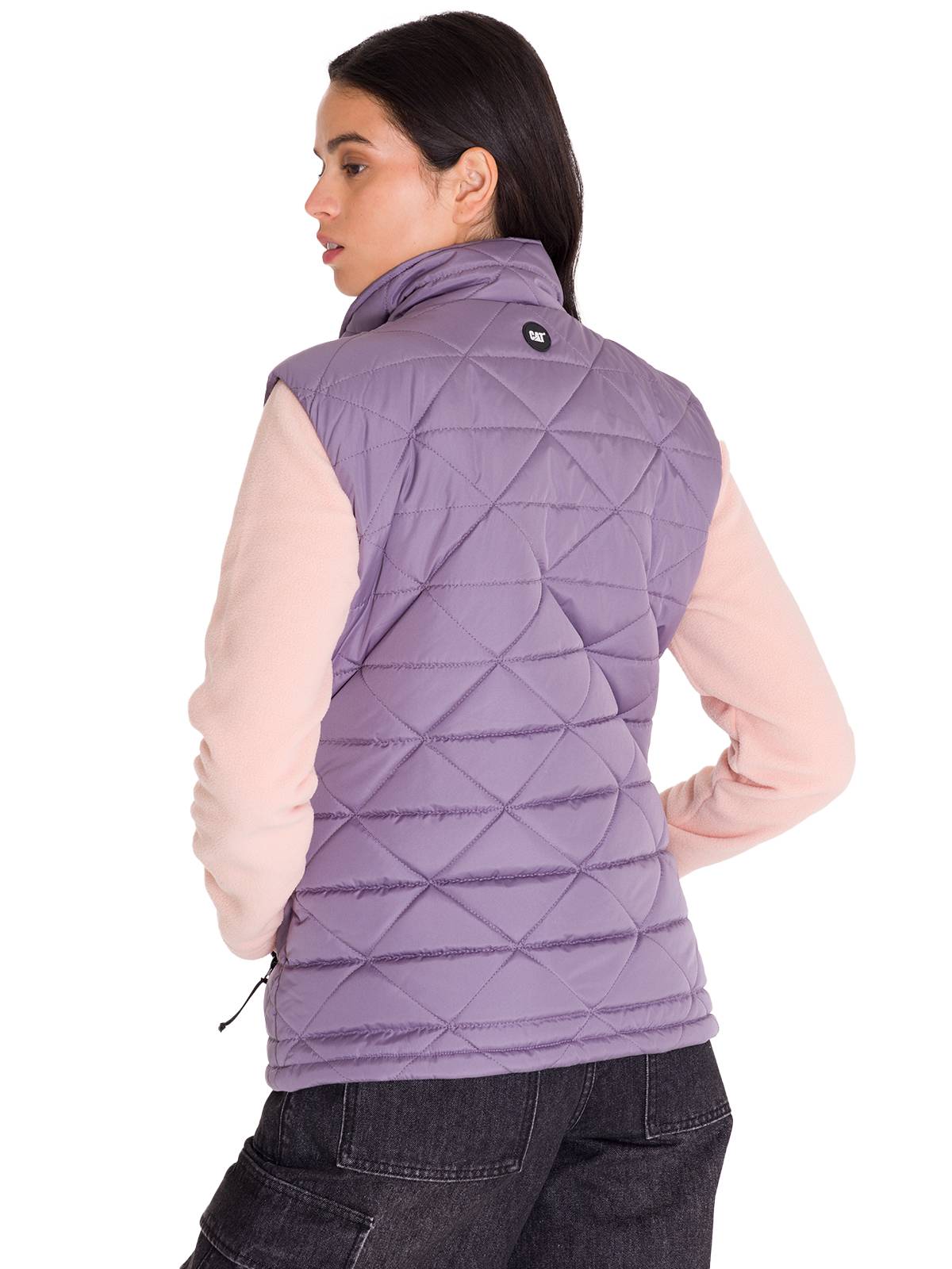 Parka Sin Mangas Mujer W Mediumweight Insulated Triangle Quilted Vest Lila Cat