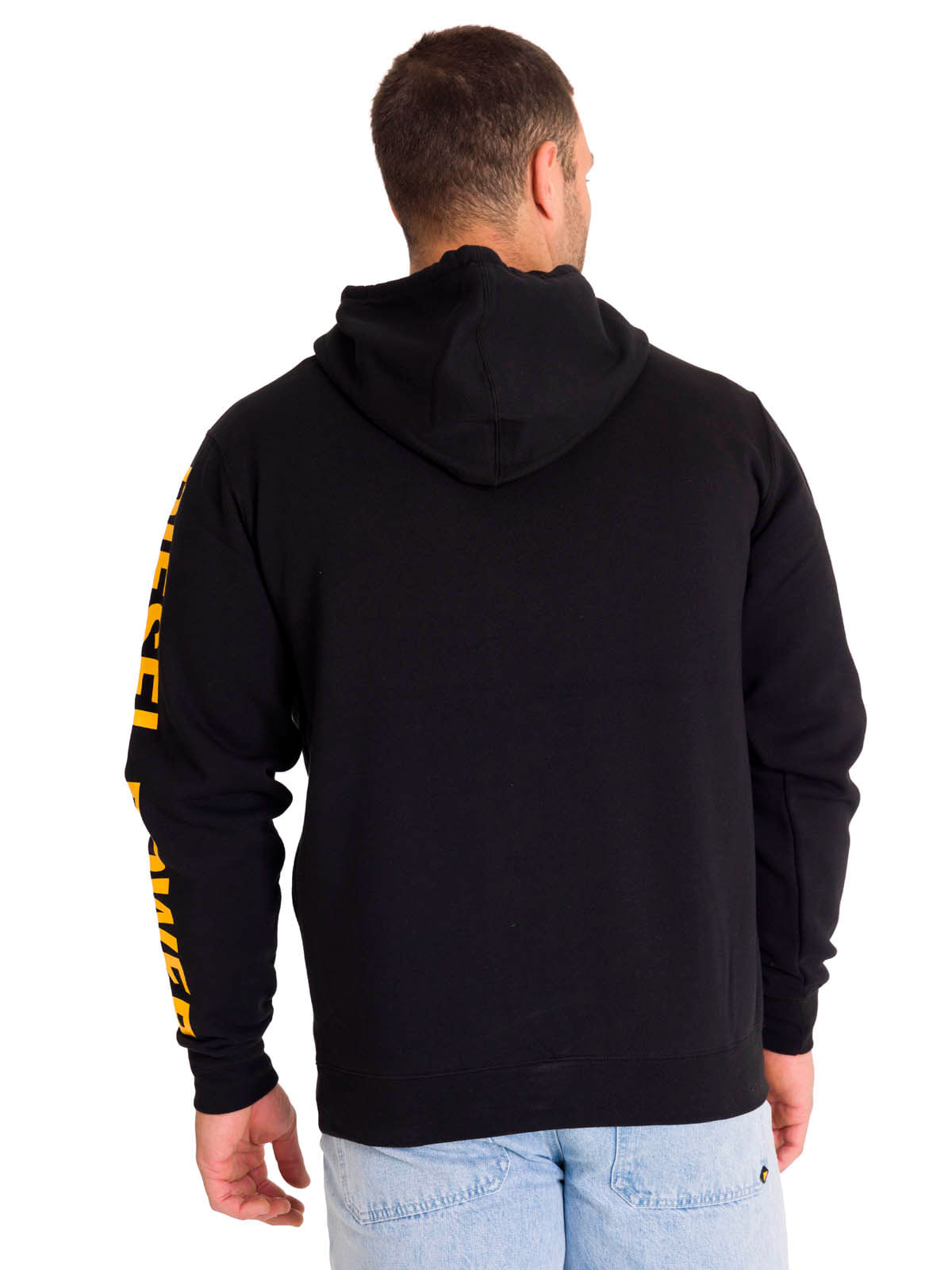 Polerón Manga Larga Hombre Diesel Power Hoodie Negro Cat