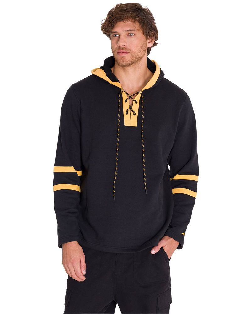 Poleron-Manga-Larga-Hombre-CENTENNIAL-LACE-UP-HOODIE-Negro-Cat